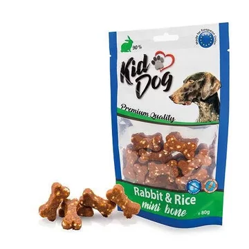 Kid Dog Mini kocka nyúlhús rizzsel 80 g