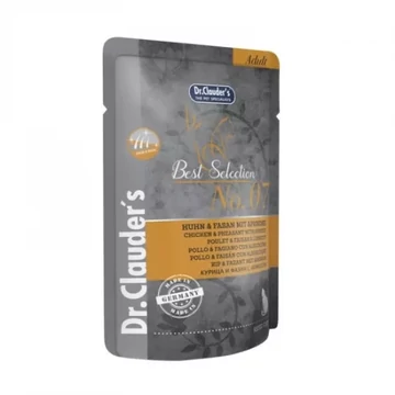Dr.Clauders Best Selection Cat No7 alutasak csirke &amp; fácán sárgabarackkal - Hair &amp; skin 85g