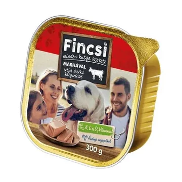 Fincsi kutya alutálkás eledel marhás 300 g