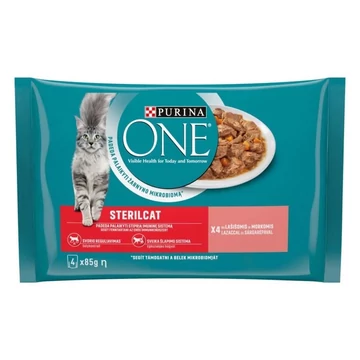 Purina One macska tasak MP steril lazac&amp;sárgarépa 4x85g