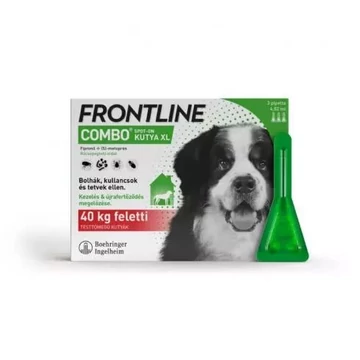 Frontline Combo Spot on XL (40 kg felett) A.U.V. rácsepegtető oldat kutyáknak 3x4ml
