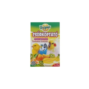 Trópus csőrkoptató - ízesített (trópusi gyümölcs) díszmadarak részére (2x35g)