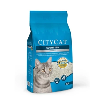 Citycat csomósodó fehér macskaalom Active Carbon (bentonit aktív szénnel) 10l