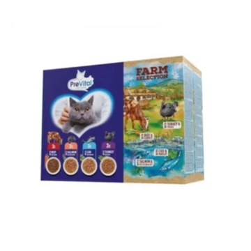Prevital alutasakos Farm Selection mix hús-hal 12x85gr Multipack