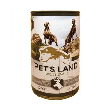 Pet s Land Dog Konzerv Vadhús répával1240g