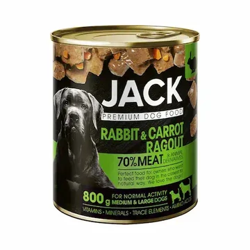 JACK kutya konzerv ragu nyúl-répa 800g