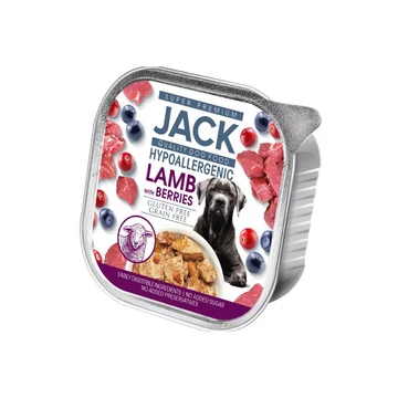 Jack Hipoallergén pástétom 150g Bárányhús bogyós gyümölcsökkel