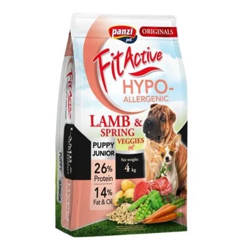 Panzi FitActive Puppy &amp; Junior Hypoallergenic Lamb &amp; Spring Veggies 4 kg