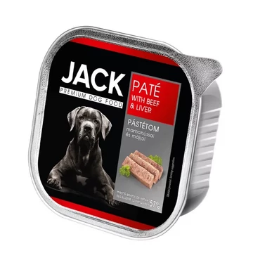 Jack Alutálkás Kutyaeledel Gabonamentes Marha, Májpástétom 150g