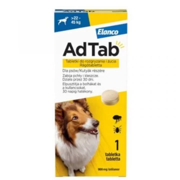 AdTab rágótabletta kutyák részére 22-45kg 1db