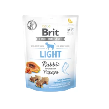 Brit Care Functional Snack Light Rabbit -Jutalomfalat kutyáknak (nyúl papaja) 150g