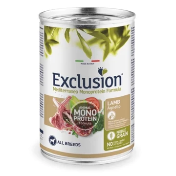 Exclusion Mediterraneo Monoprotein Formula Adult Lamb (Bárányhúsos) konzerv 400g