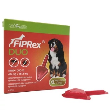 Fiprex Duo XL 402 mg + 361,8 mg rácsepegtető oldat kutyáknak 1x 40kg felett