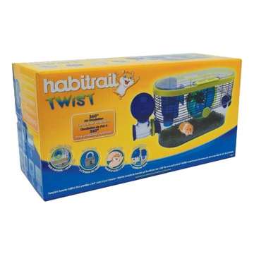 Pet Inn Habitrail Twist Hamster Cage - ketrec (kék) hörcsögök részére (48,5x19x24cm)