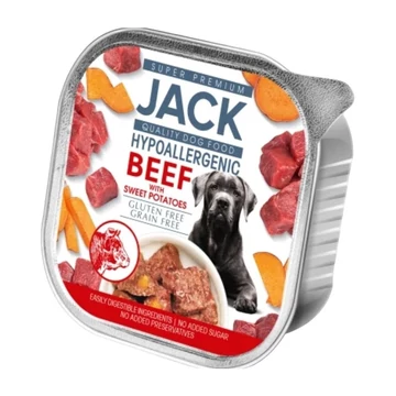 Jack hipoallergén pástétom - marhahús édesburgonyával 150g