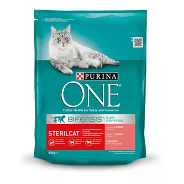 Purina One Steril Lazacos Száraz macskaeledel 800g