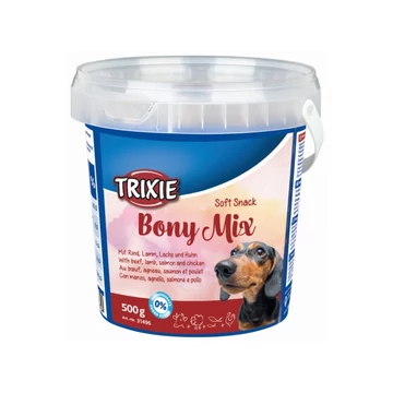 Trixie Jutalomfalat Soft Snack Bony Mix Vödrös 500g