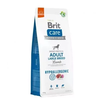 Brit care 3kg hypo adult large breed lamb – Hipoallergén gabonás száraztáp, bárányhúsos rizses