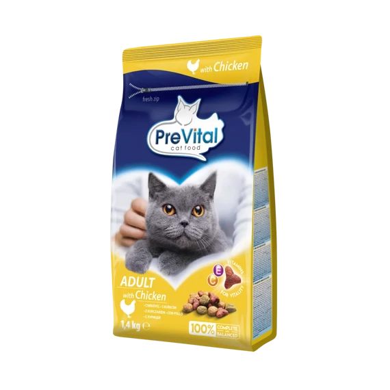 PreVital száraz eledel csirkével macskáknak- 1.4kg