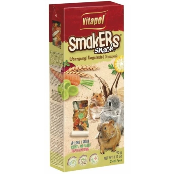 Vitapol Smakers Duplarúd rágcsálóknak zöldséges - 90g