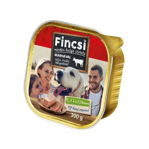 Fincsi kutya alutálkás eledel marhás 300 g