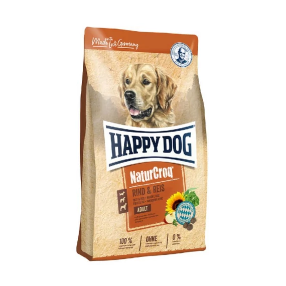 HappyDog N-Croq Rind Reis 15kg Száraztáp