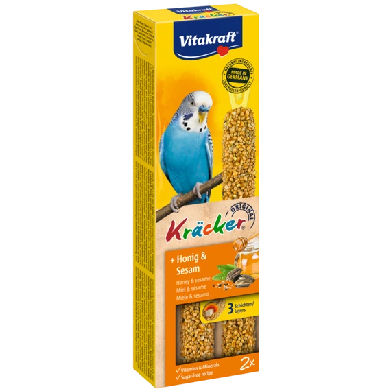 Vitakraft dupla rúd hullámos papagájnak méz&szezám 60g