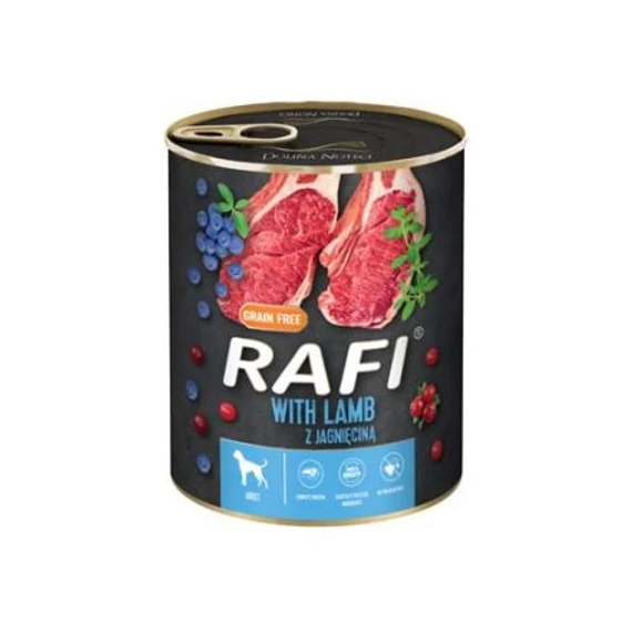Rafi Adult konzerv - bárány vörös- és kék áfonyával 800g