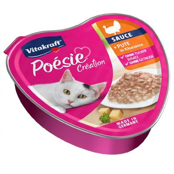Vitakraft Poésie Macska Alutál Csirke & Pulyka Szószban 85g