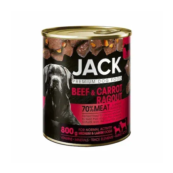 JACK kutya konzerv ragu marha-répa 800g