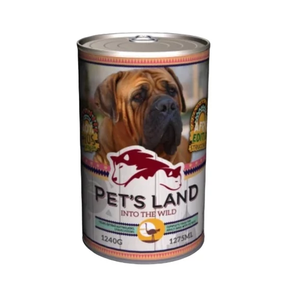 Pet s Land Dog Konzerv Strucchússal Africa Edition 1240g